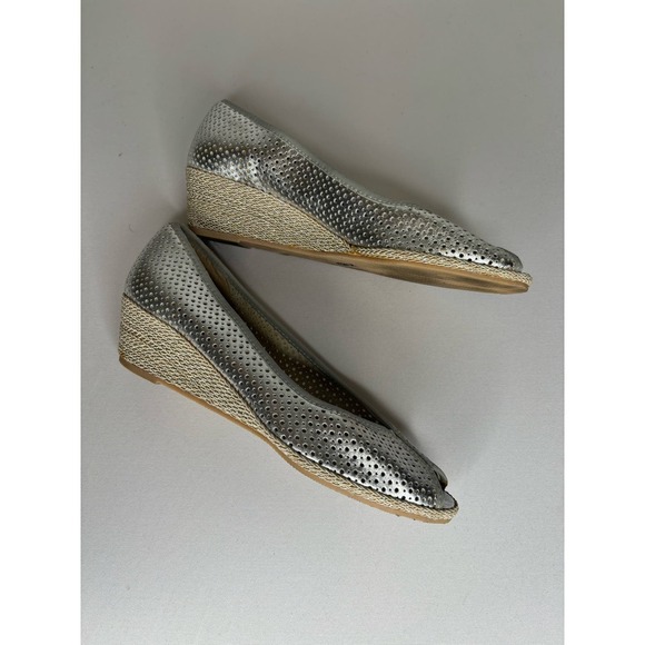 Sesto Meucci metallic espadrille wedge - Size 7 - Picture 4 of 4